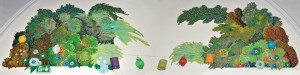 Collage mural de papiers 
